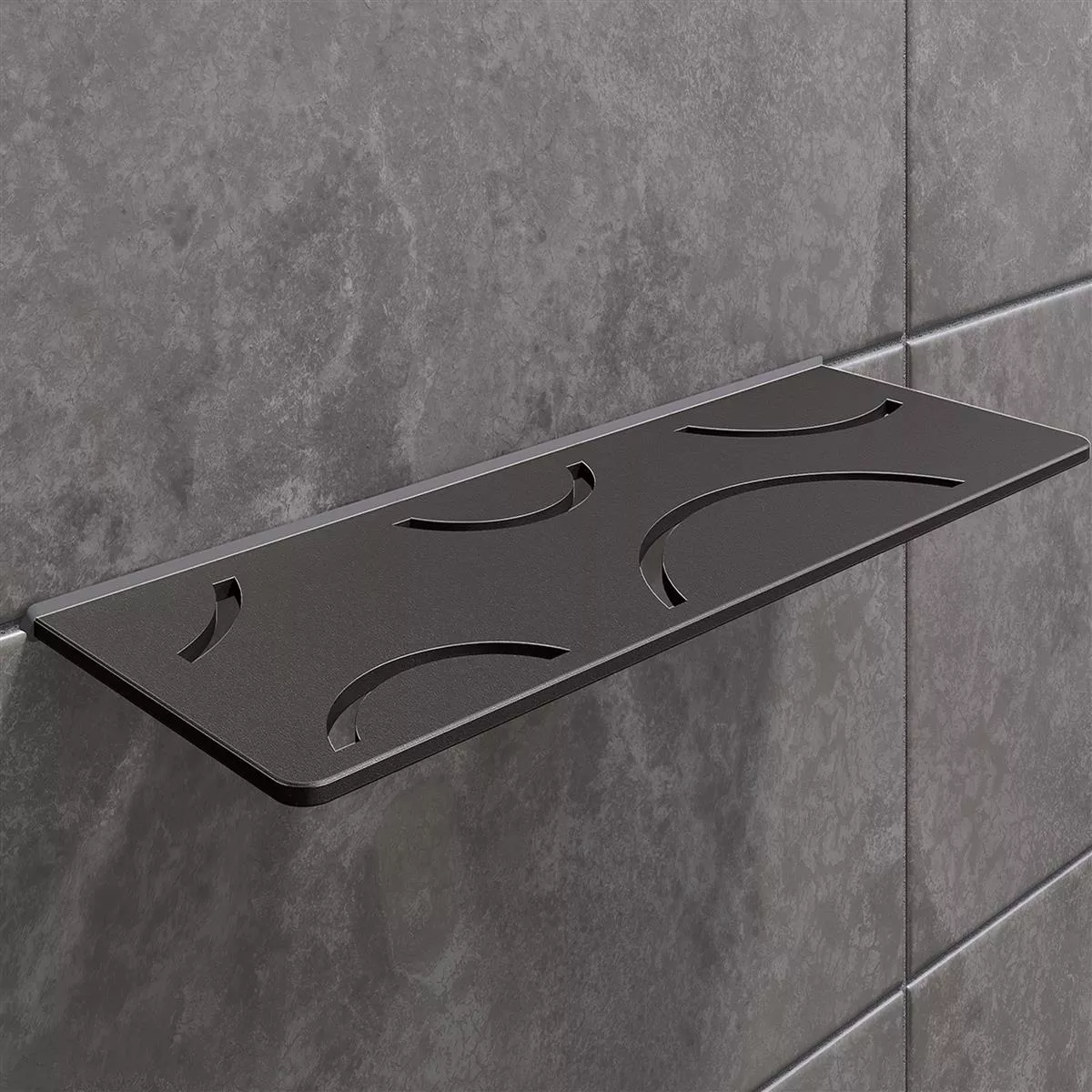 Estante de ducha estante de pared Schlüter rectángulo 30x11,5cm Curve antracita