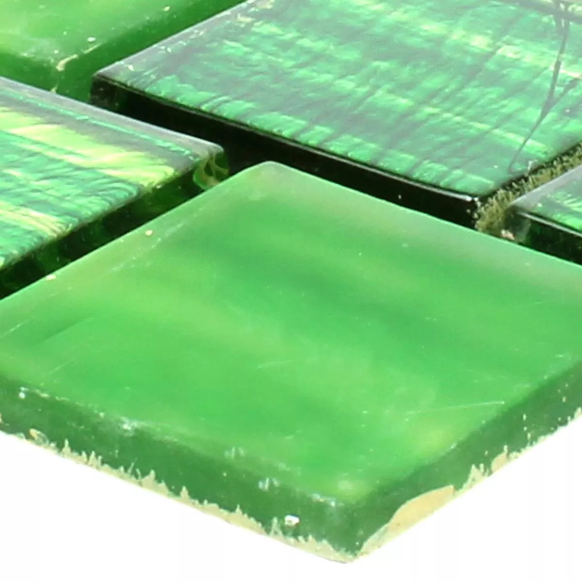 Próbka Mozaika Szklana Płytki Lanzarote Zielony Wąski