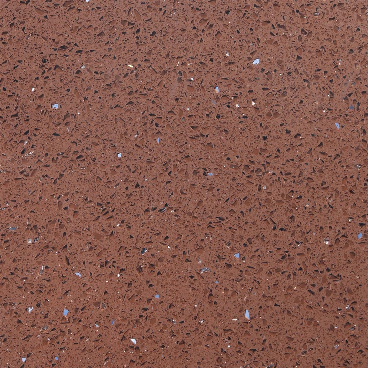 Floor Tiles Quartz Composite Brown 60x60cm