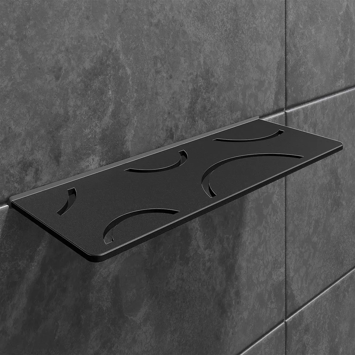 Mensola per doccia Mensola a muro Schlüter rettangolare 30x11,5 cm Curve Graphite
