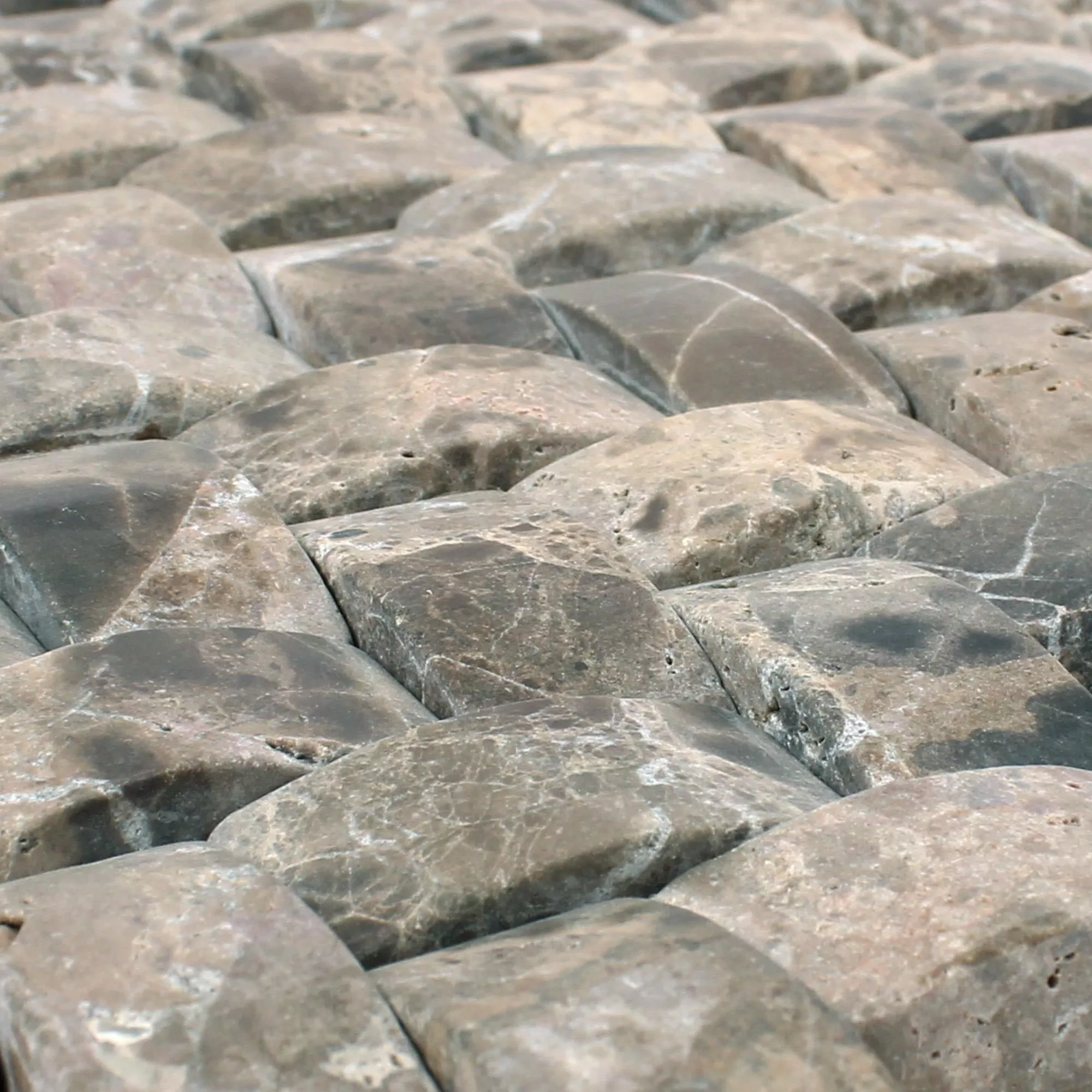 Mosaico De Pedra Natural Mármore Gorica Marron Emperador