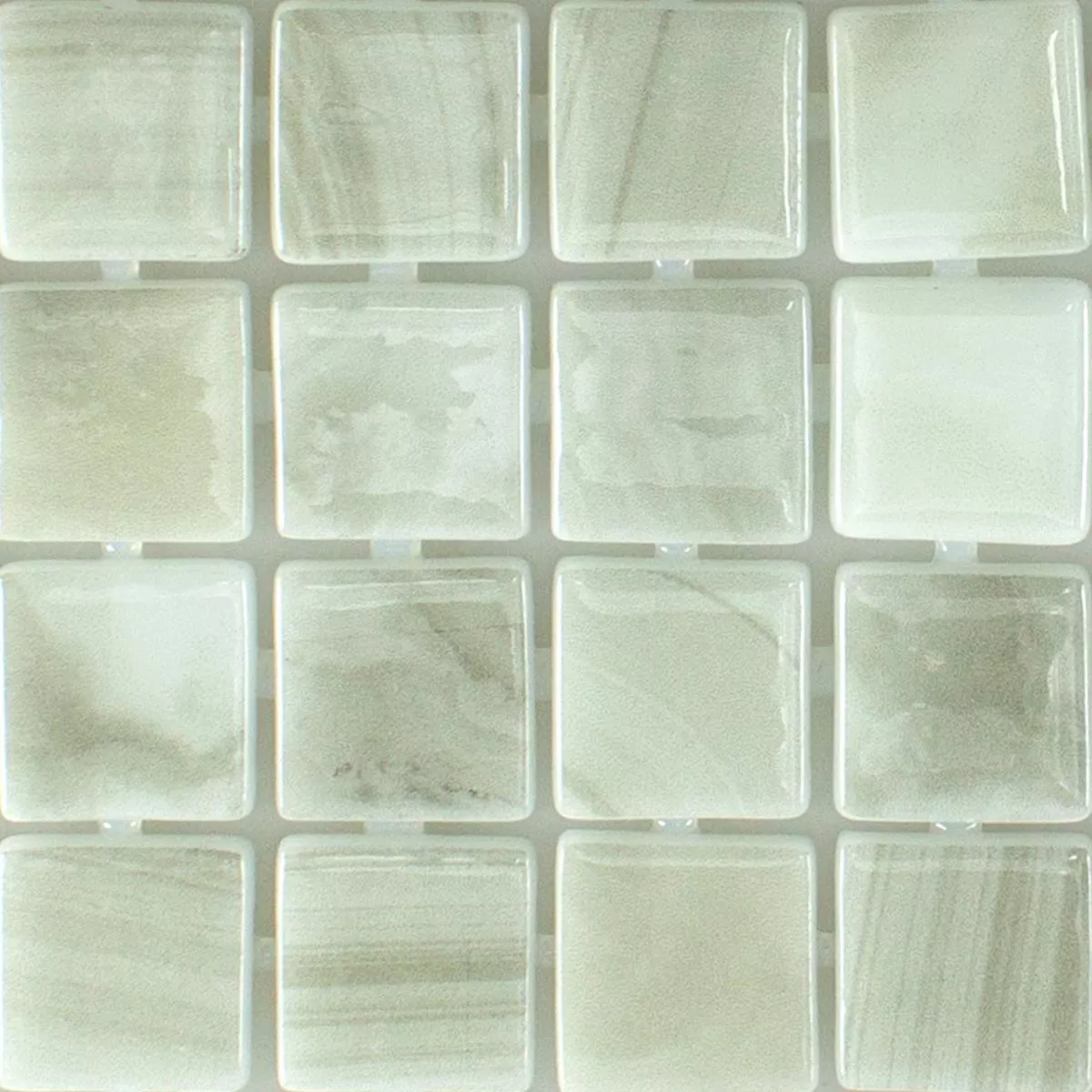 Muster von Glas Schwimmbad Mosaik Baltic Beige 25x25mm