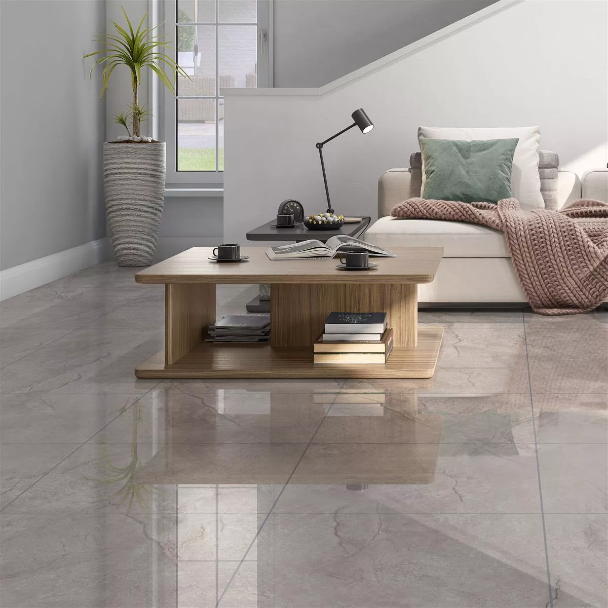 Floor Tiles Pangea Marble Optic Polished Beige 60x60cm