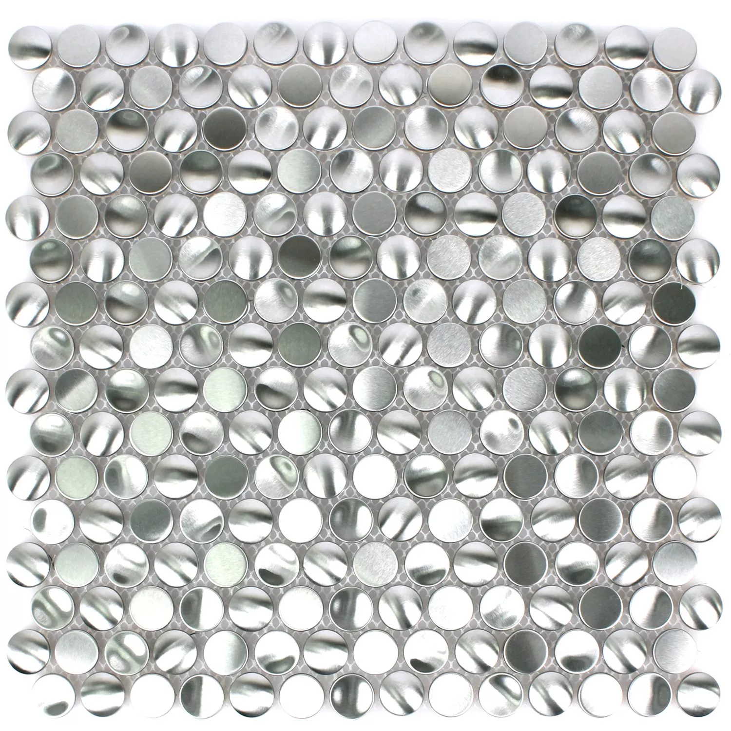 Plăci De Mozaic Oțel Inoxidabil Celeus Argint Ondulat