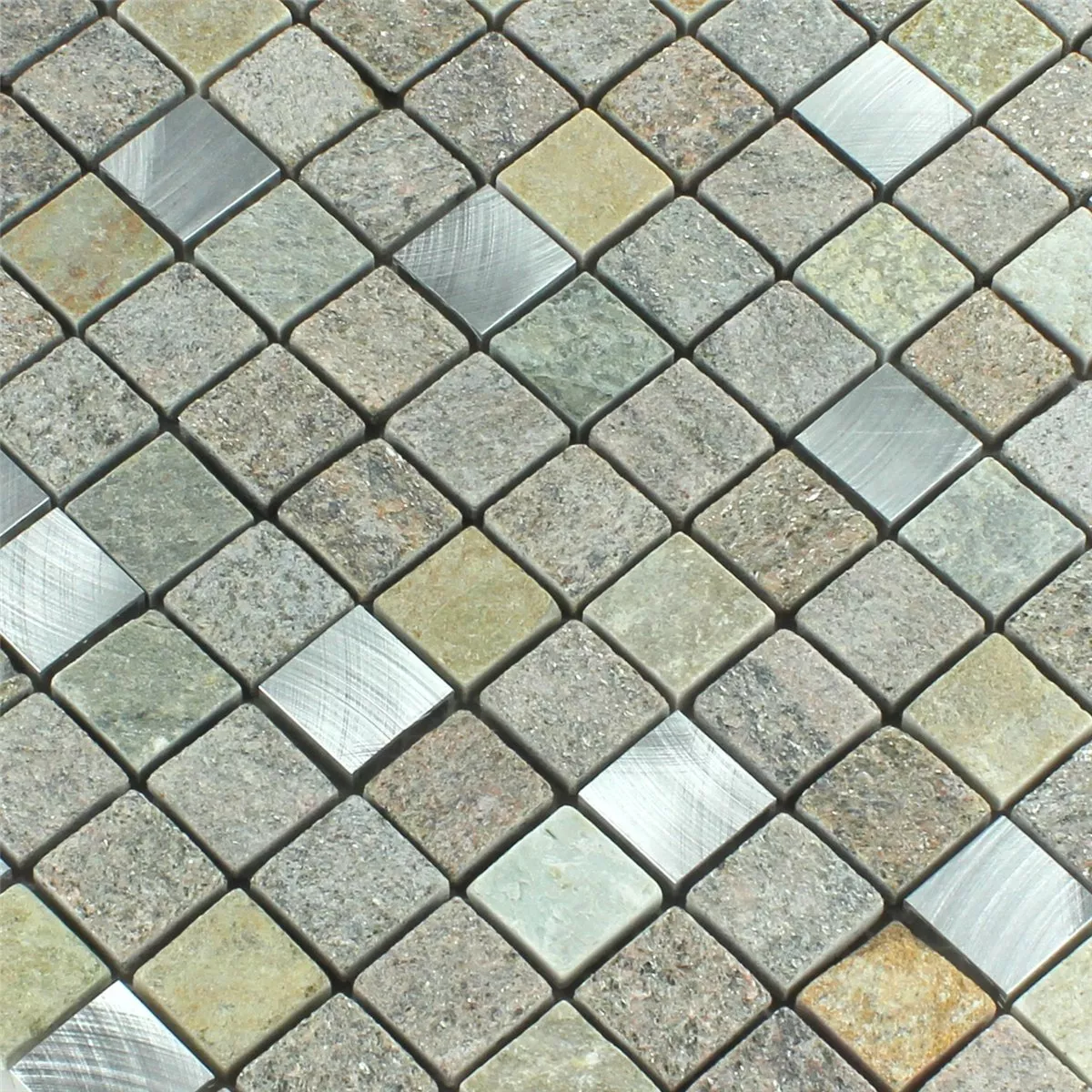 Alu Stone Color Sample Mosaic Tiles Quartzite Alu Natural Stone