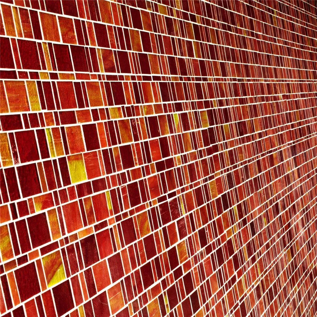 Glass Tiles Trend-Vi Mosaic Liberty Red