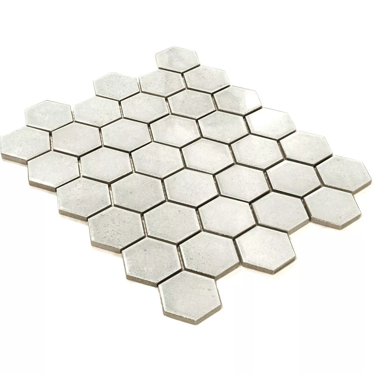 Keramik Mosaik Eldertown Hexagon Vit