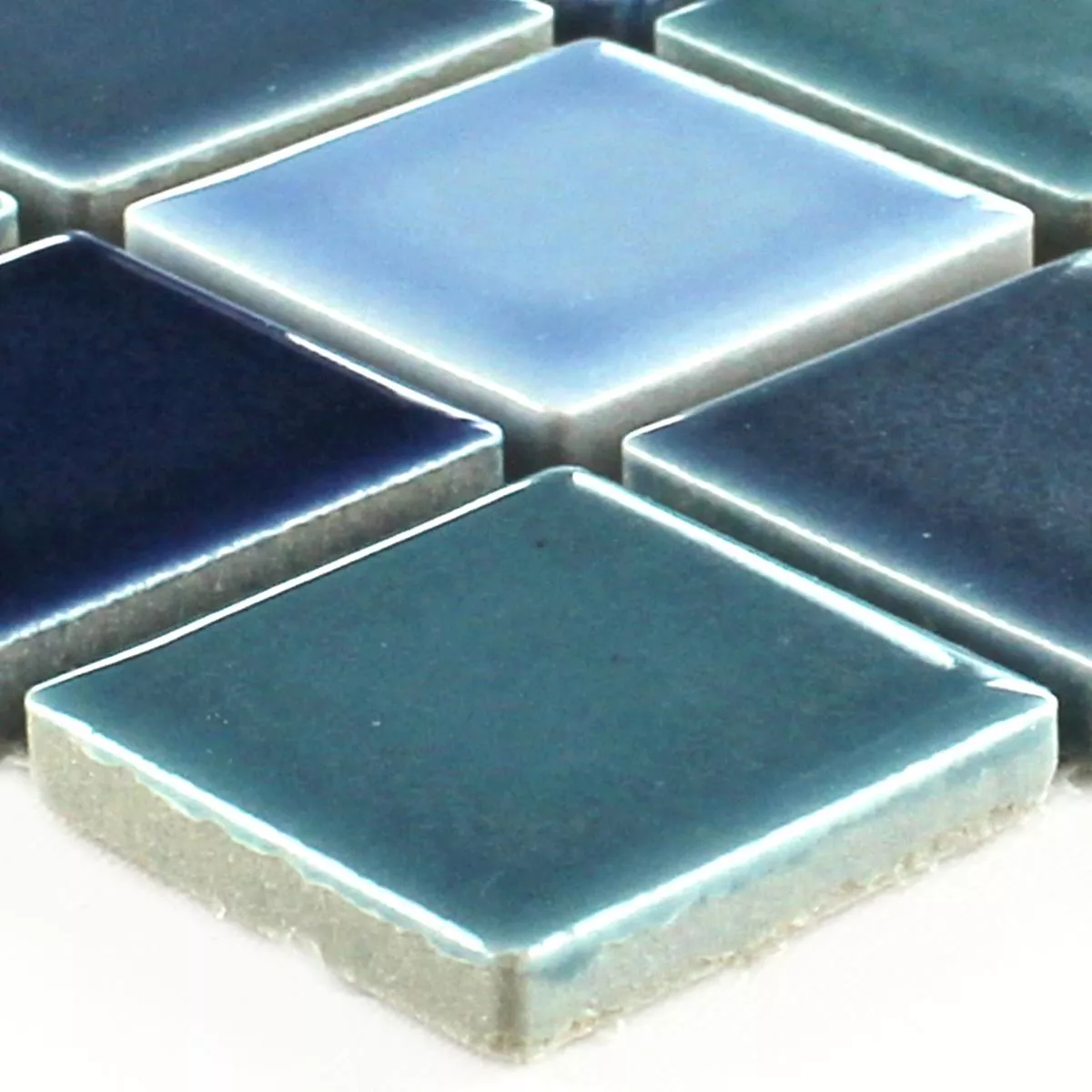 Mønster fra Mosaikkfliser Keramikk Bodaway Blå Mix Glitrende