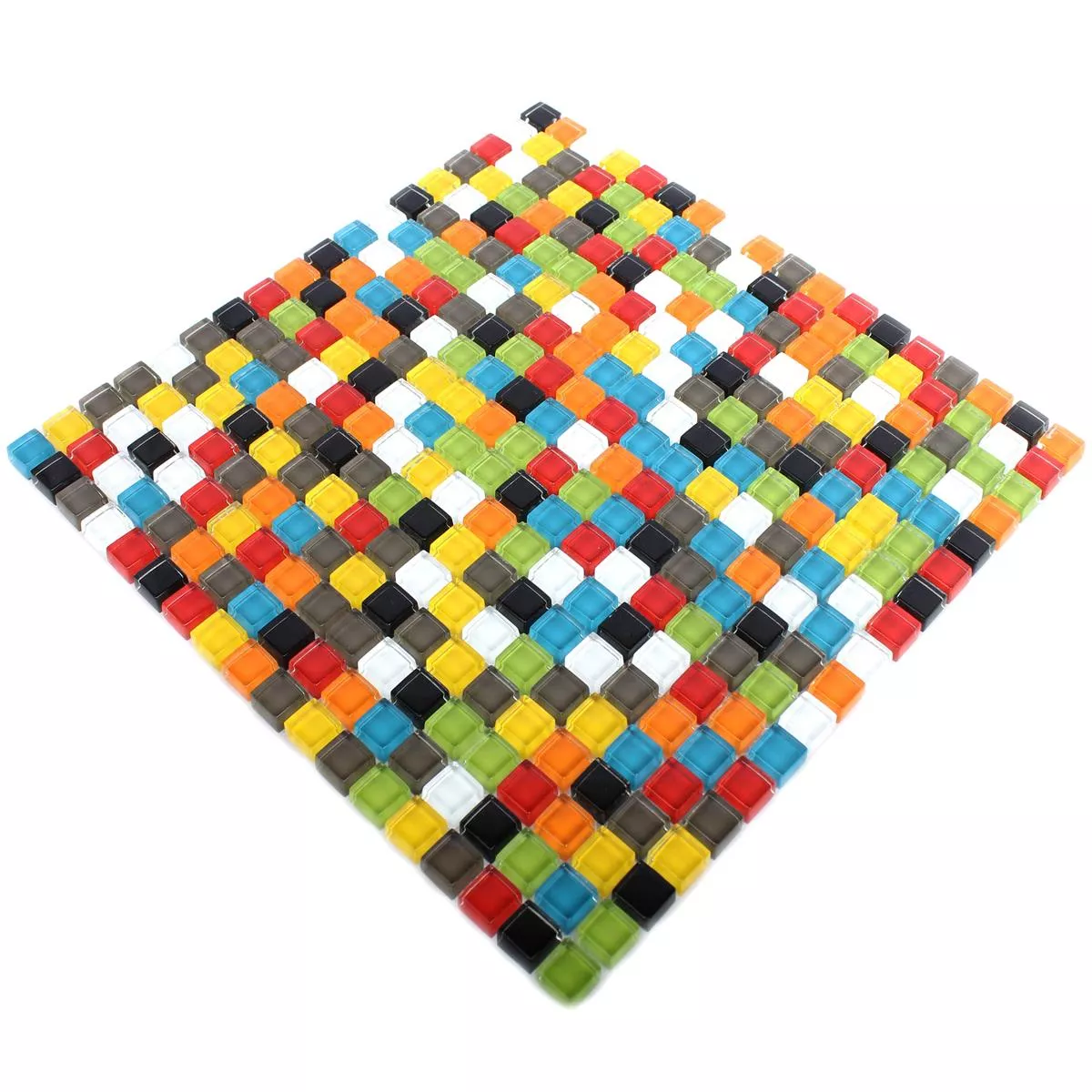 Mønster fra Glass Mosaikk Fliser Nostalgie Farget Mix