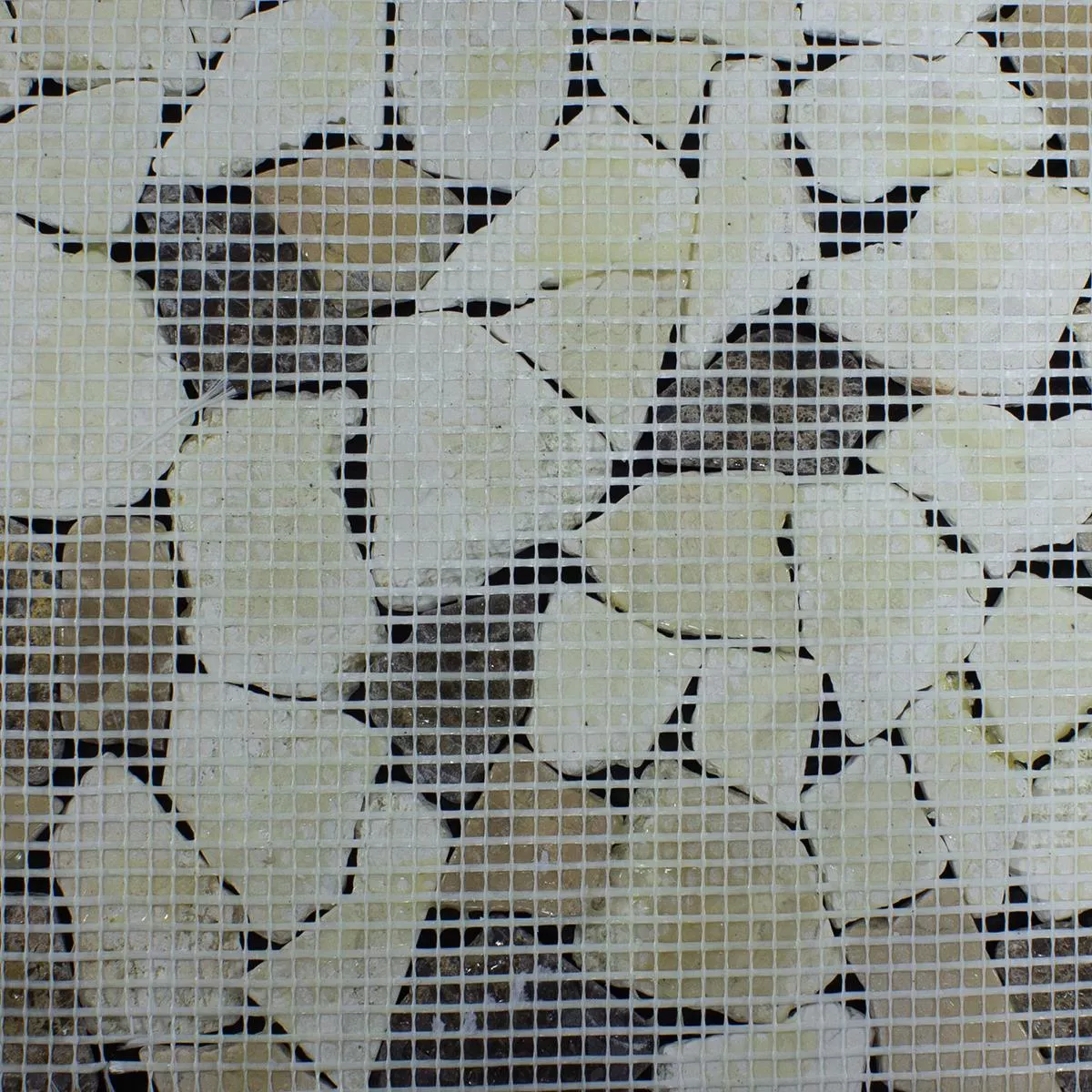 Marmur Łamany Mozaika Dolcevista Brązowy Biały
