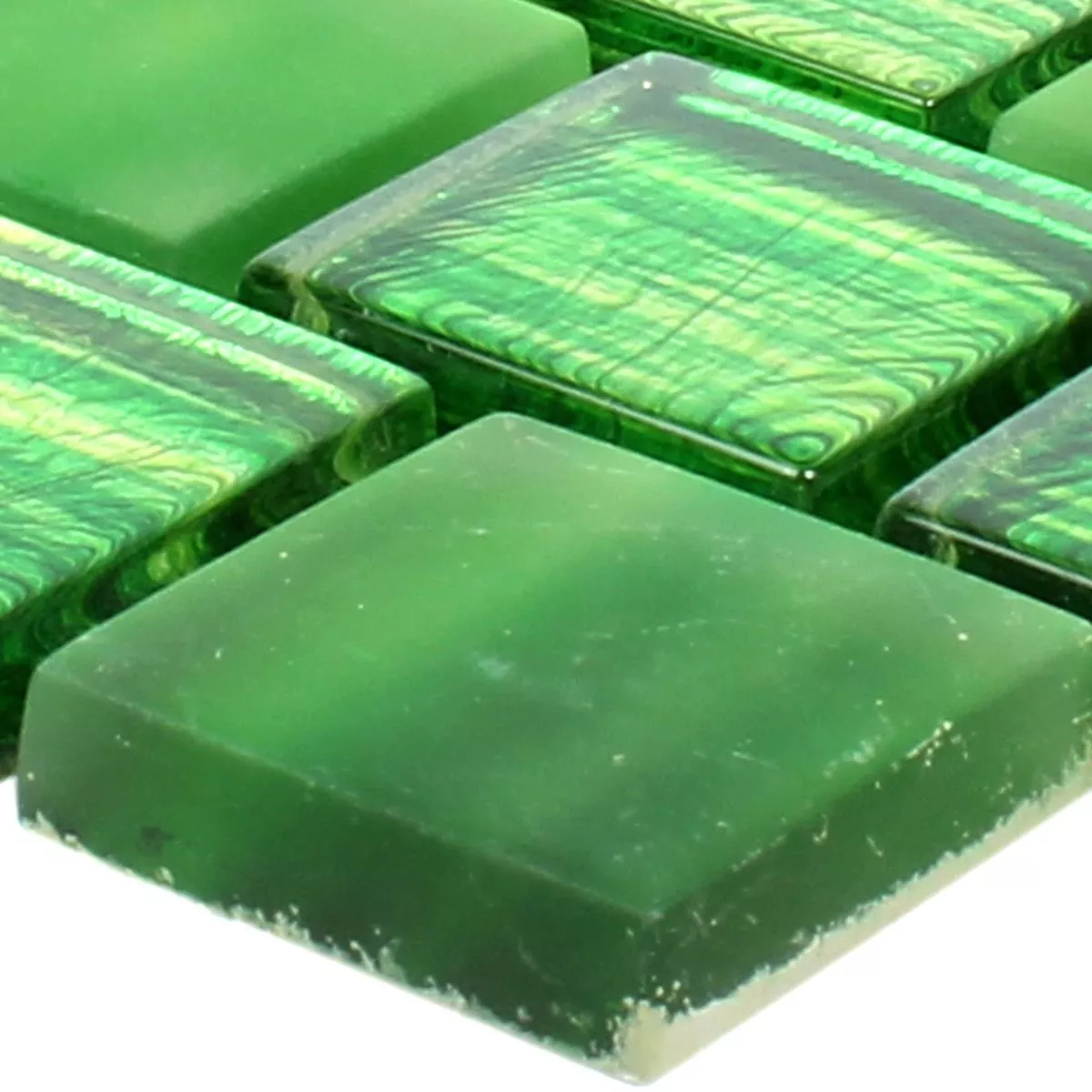 Muestra Mosaico De Cristal Azulejos Lanzarote Verde