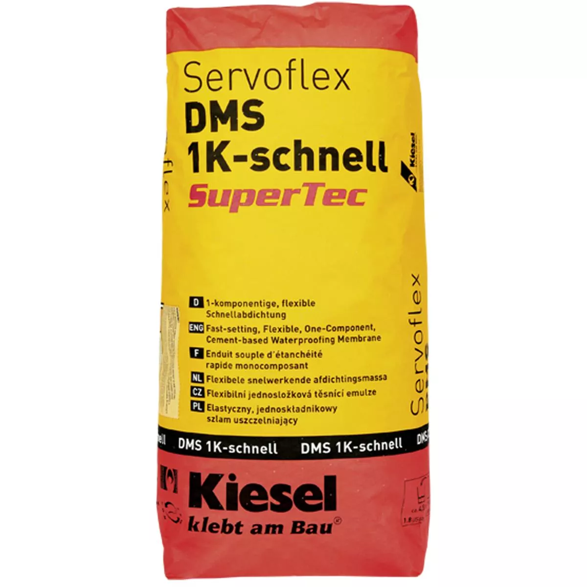 Önterülő tömítés Kiesel Servoflex DMS 1K-Schnell 15 kg