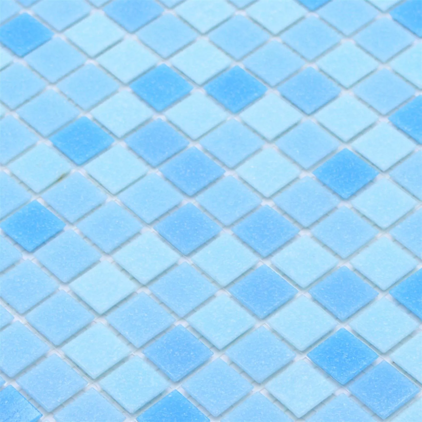 Sample Swimming Pool Mosaic North Sea Light Blue Mix