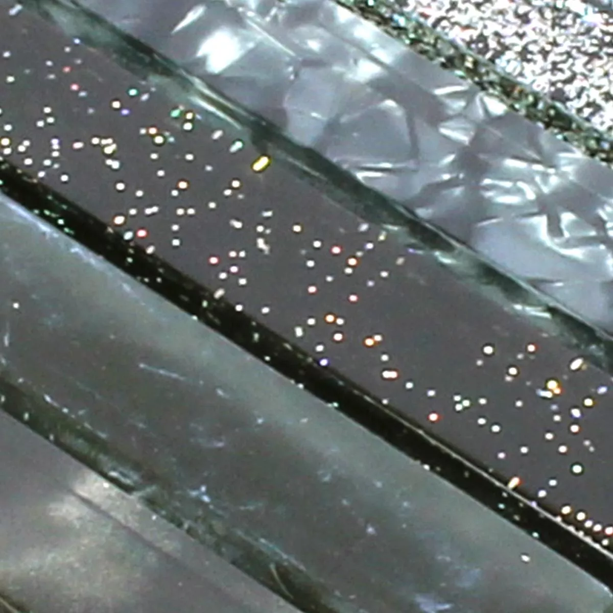 Sample Glass Mosaic Kairo Black Glitter