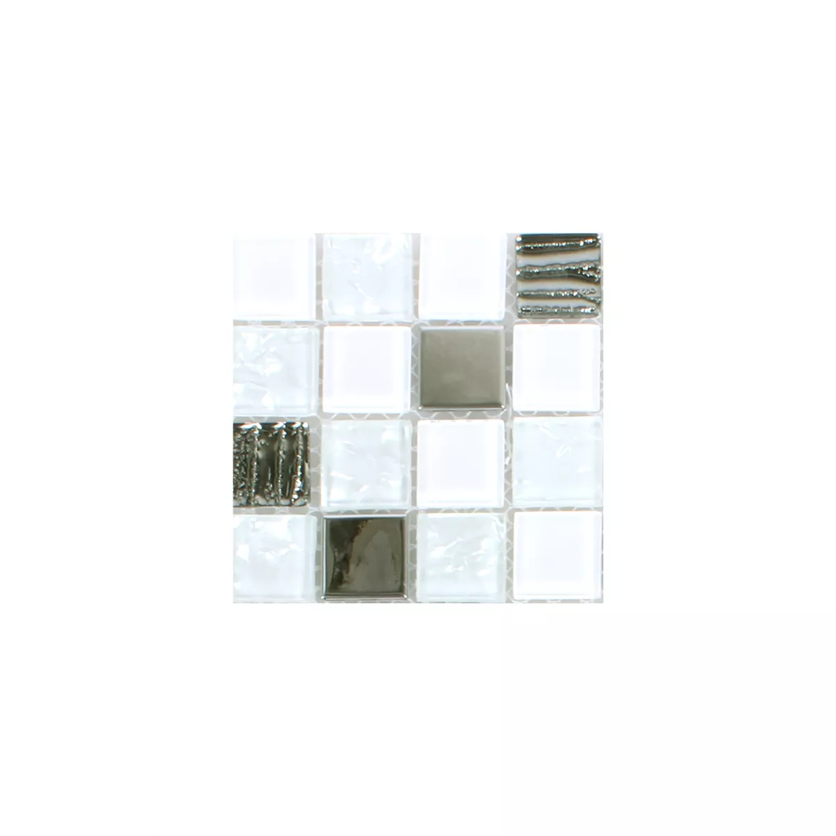 Vzorek Mozaiková Dlaždice Admont Bílá Diamant Čtverec