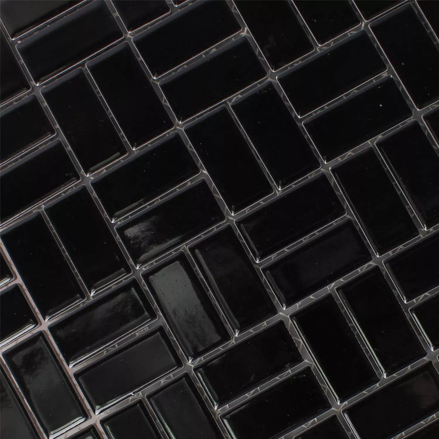 Plăci De Mozaic Ceramică Cristianos Negru Strălucitor