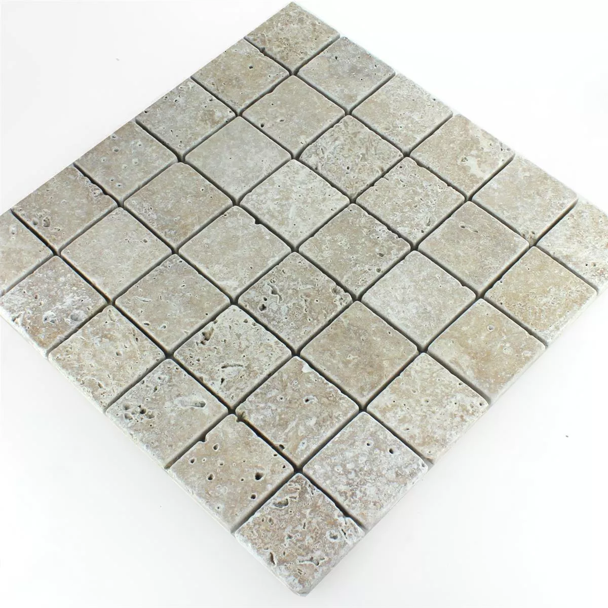 Mozaika Trawertyn Noce Bębny 48x48x10mm