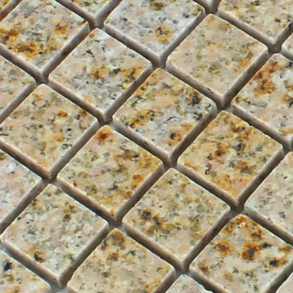 Mosaik Granit 23x23x8mm Brun
