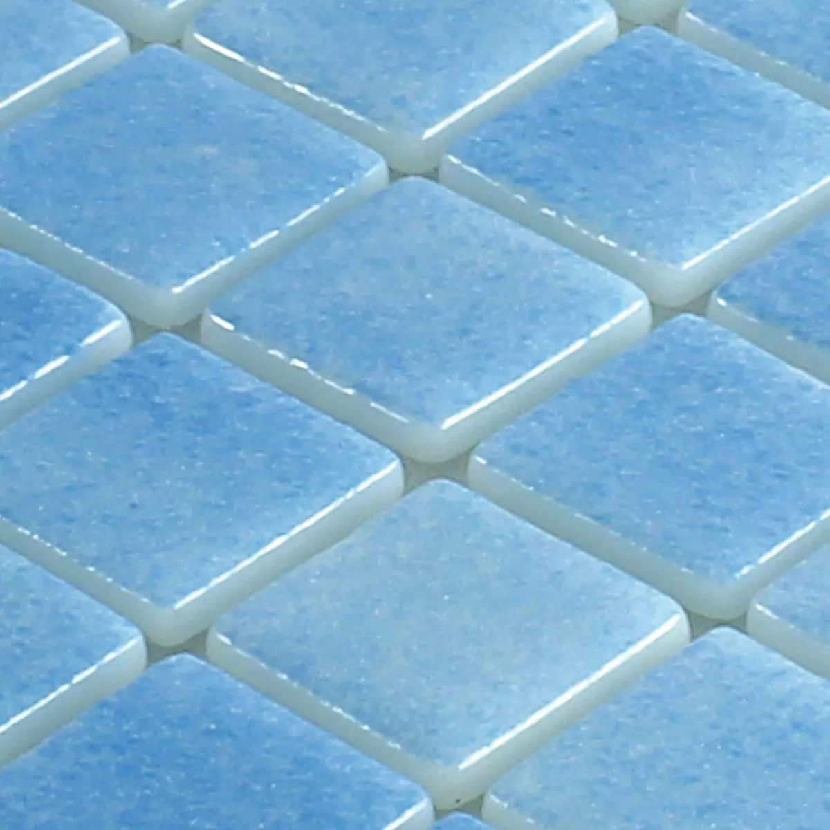 Mønster fra Glass Svømmebasseng Mosaikk Antonio Lyse Blå
