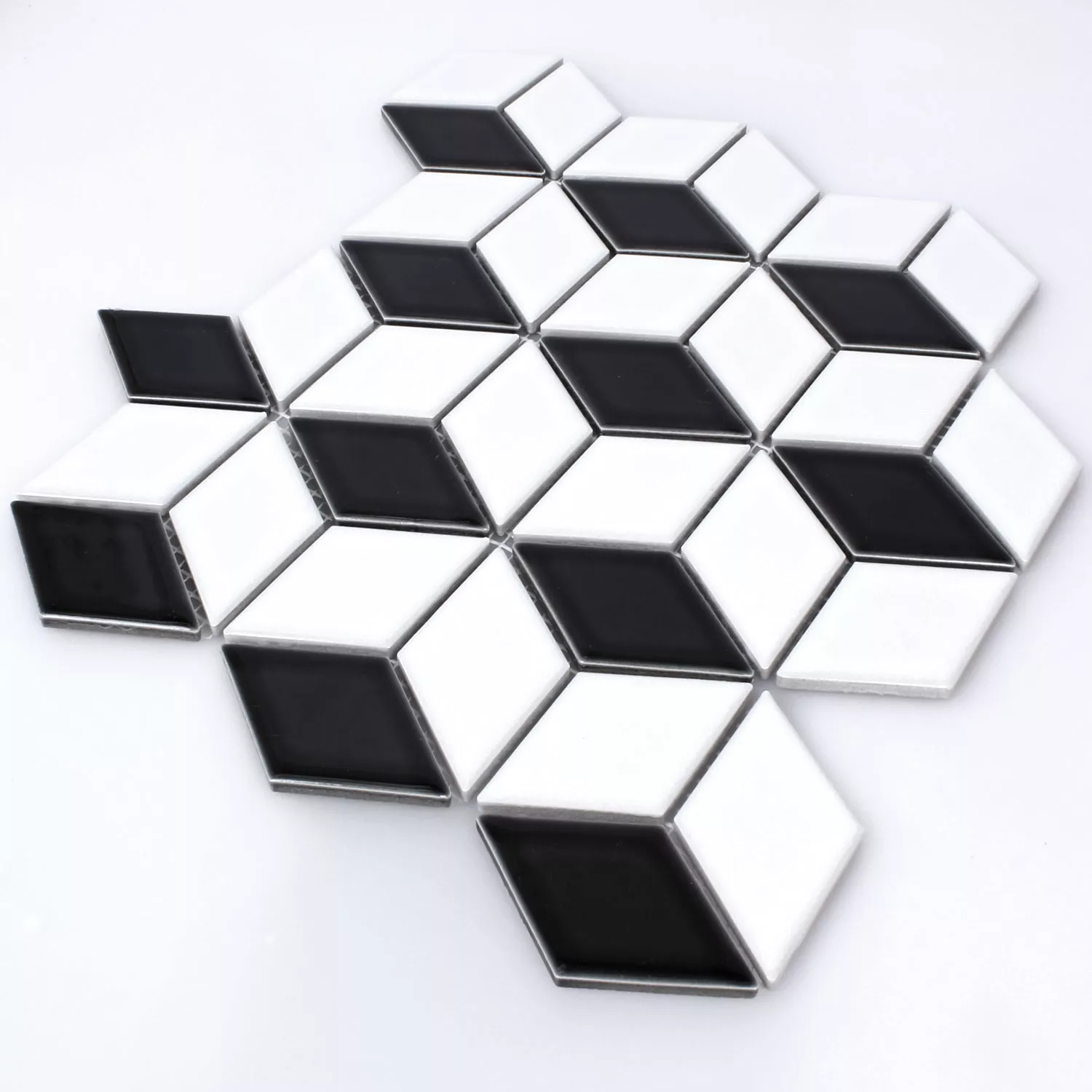 Ceramic Mosaic Kosmos 3D Cube Glossy