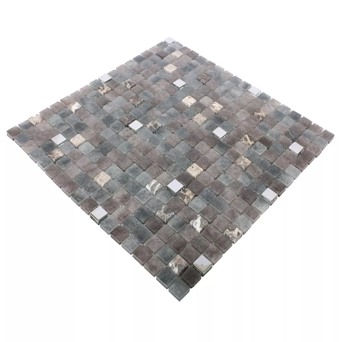 Próbka Mozaika Szkło Kamień Naturalny Mix Freyland Brązowy