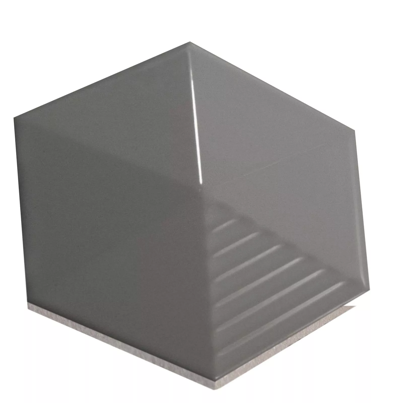 Plăci Ceramice Pentru Pereti Rockford 3D Hexagon 12,4x10,7cm Gri