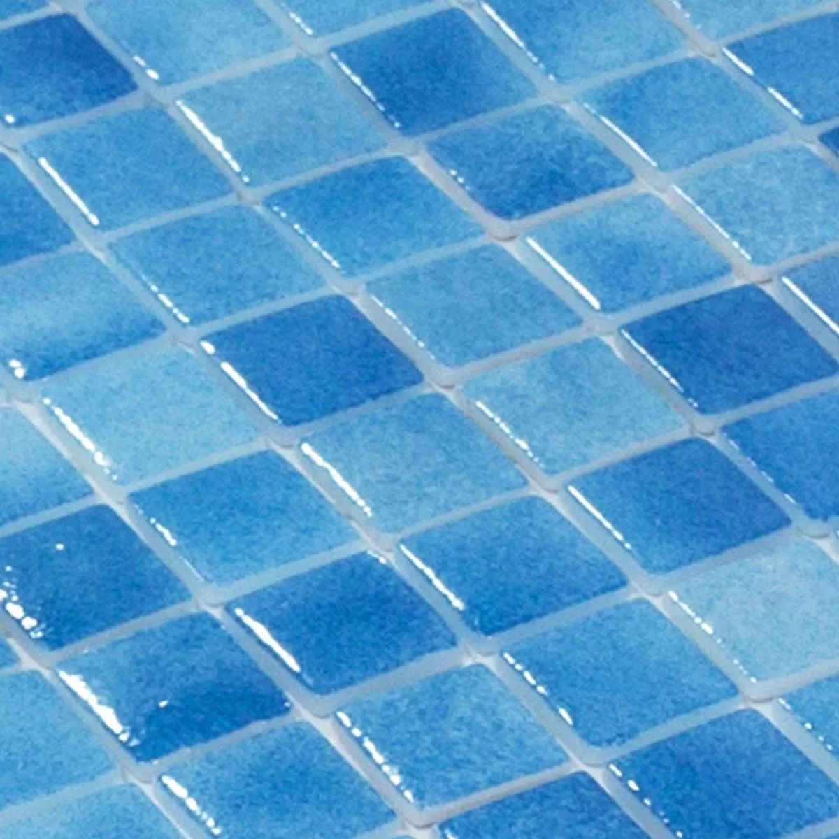 Glass Swimming Pool Mosaic Lagoona Sea Blue