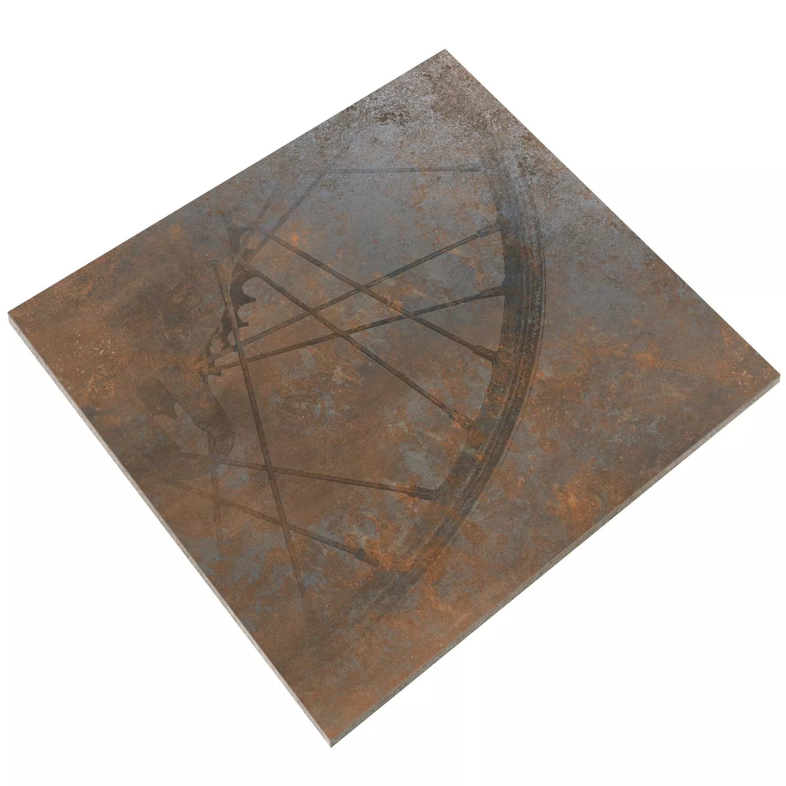 Плочки За Под Sierra Метален Вид Rust R10/B Декор Джанта
