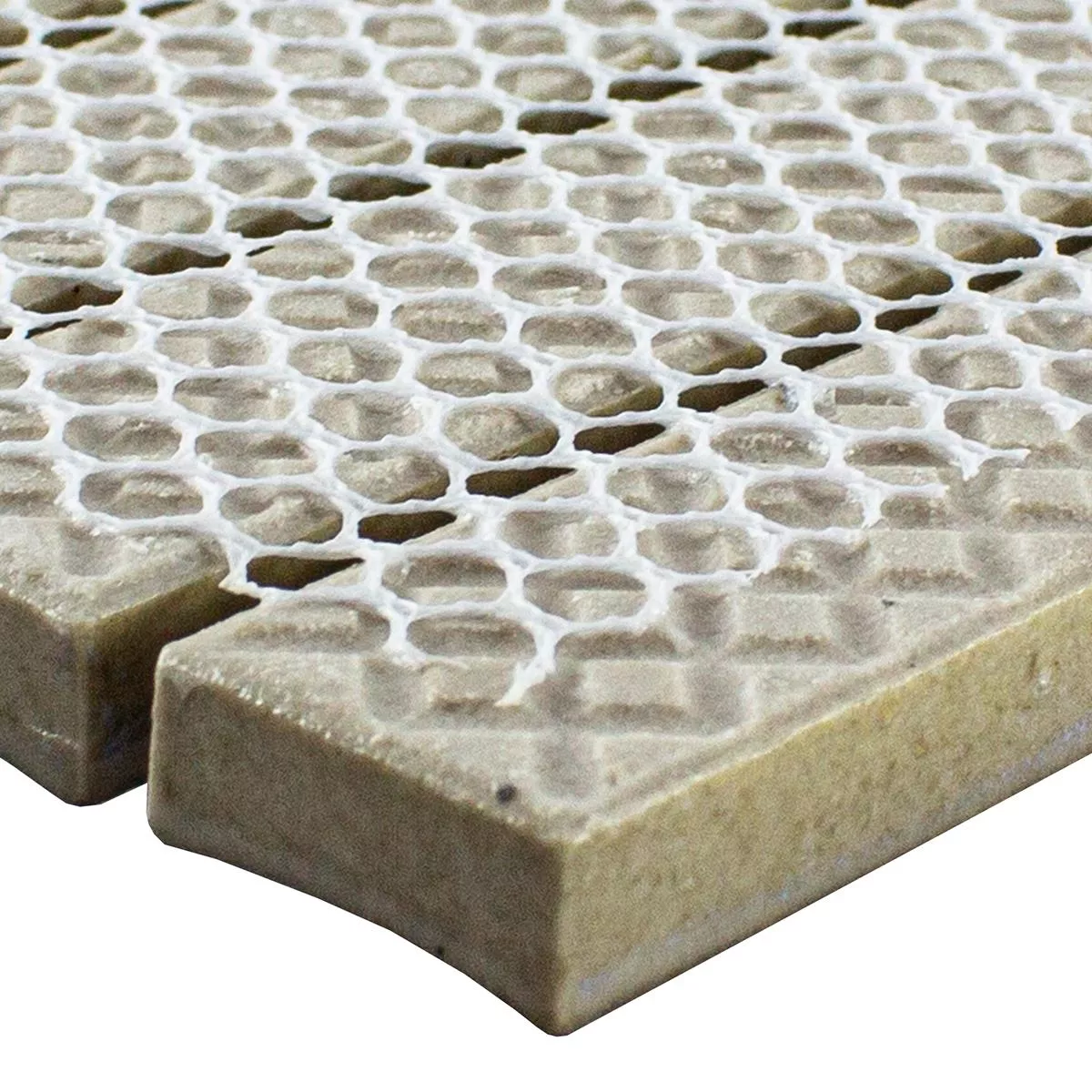 Sample Ceramic Mosaic Tiles Durham Blanc Mat