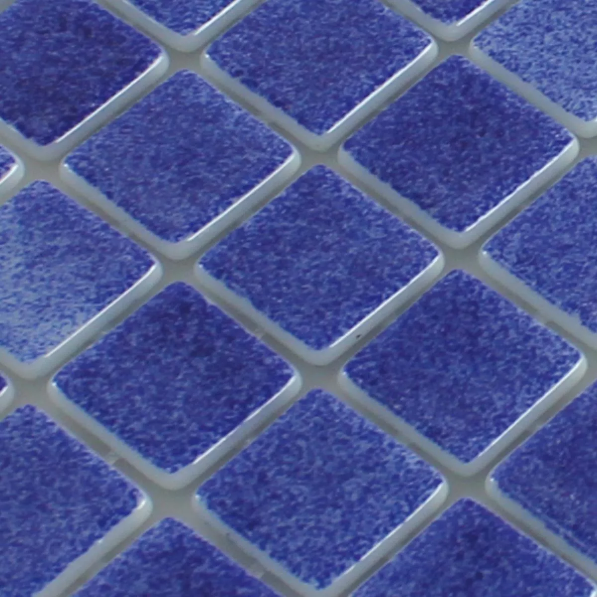 Prøve Glas Swimmingpool Mosaik Lagune R11C Mørkeblå