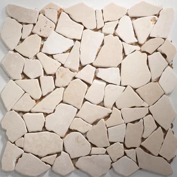 Mønster fra Mosaikkfliser Marmorbrudd Beige