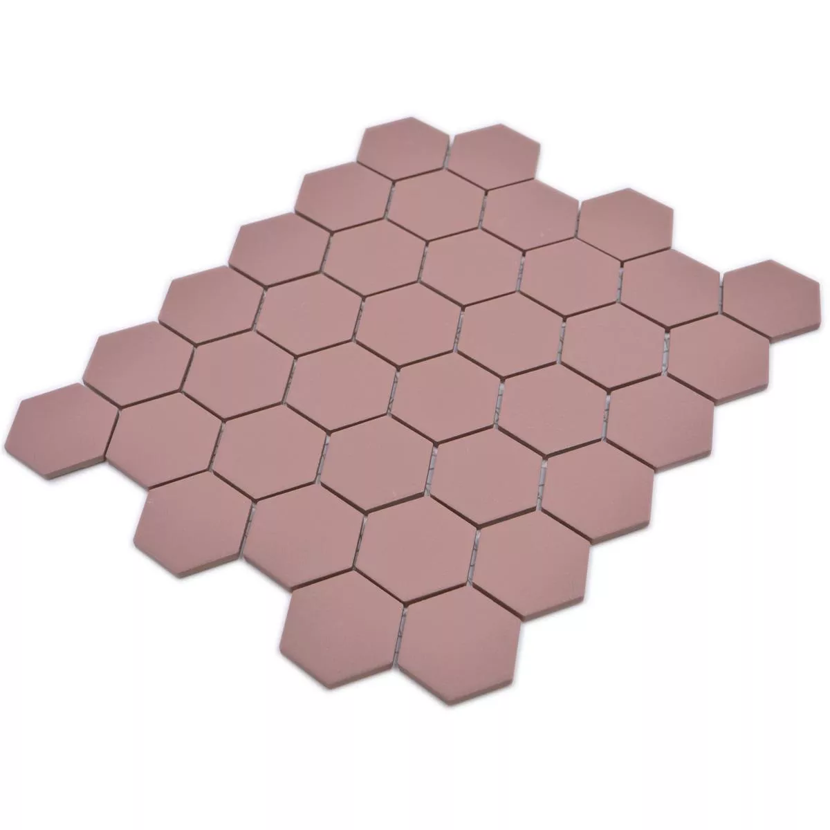 Sample Ceramic Mosaic Bismarck R10B Hexagon Terracotta H51