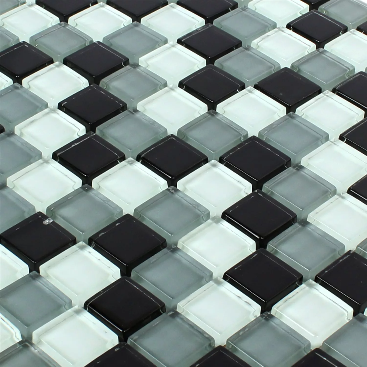 Mosaic Tiles Glass Palmas Black Mix
