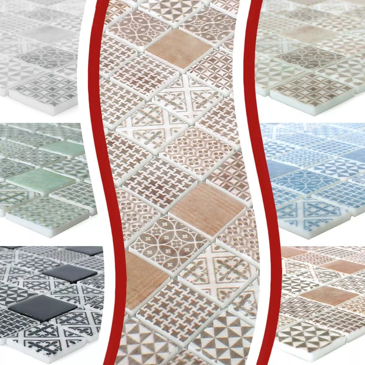 Sample Glass Mosaic Tiles Malard