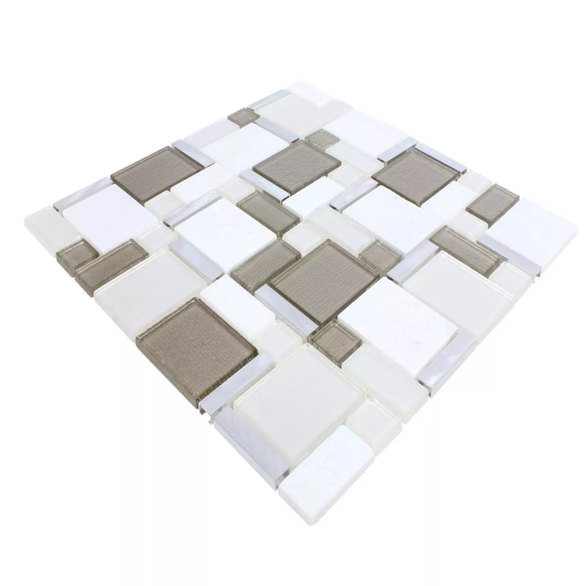 Mosaik Fliser Materiale Mix Echo Hvid Beige