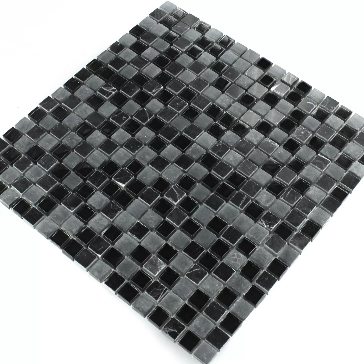 Mosaik Fliser Glas Marmor Zambia 15x15x8mm