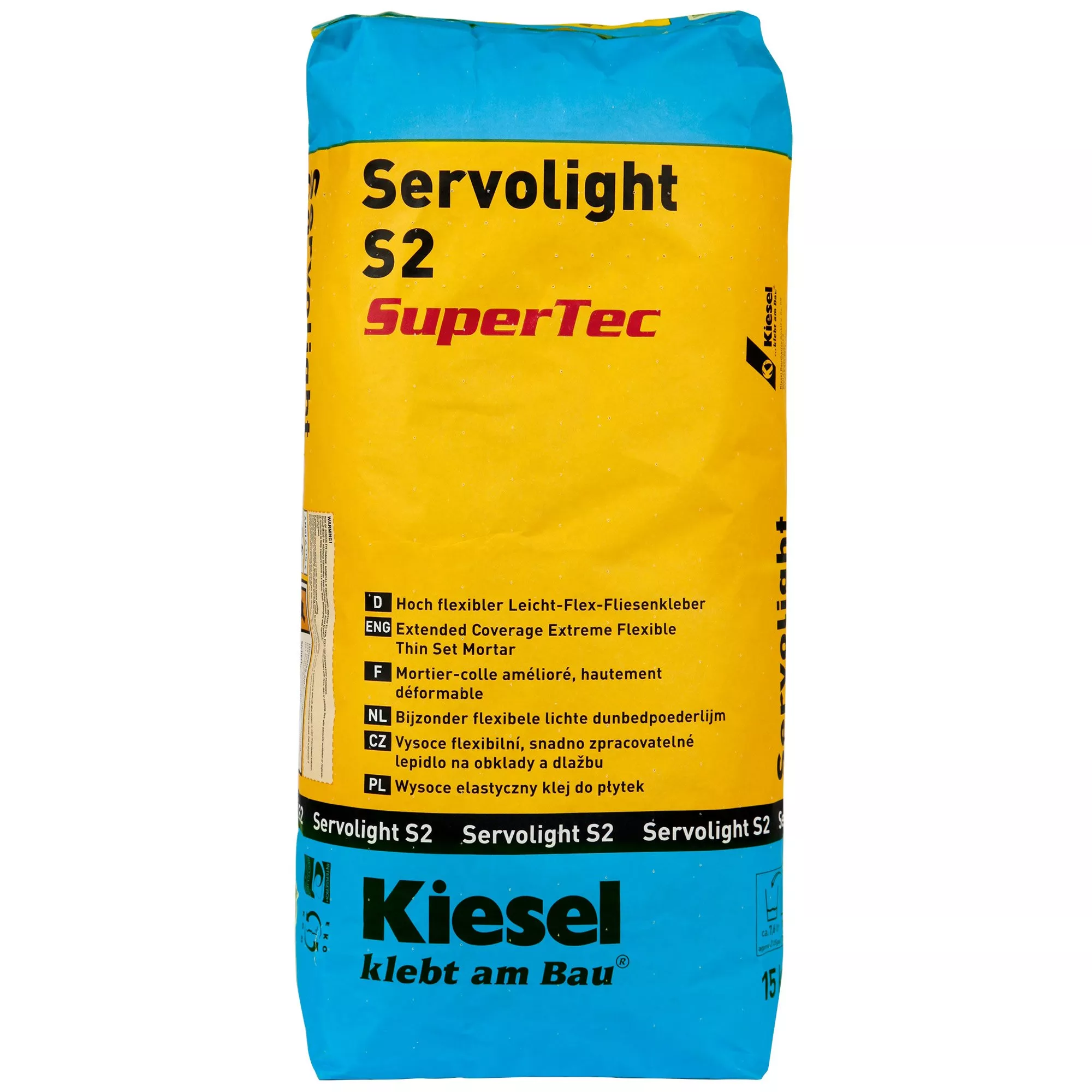 Kiesel Servolight S2 SuperTec - Adesivo Per Piastrelle Ad Alta Flessibilità E Flessibilità (15KG) Kiesel Servolight S2 SuperTec - Adesivo Per Piastrelle Ad Alta Flessibilità E Flessibilità (15KG)