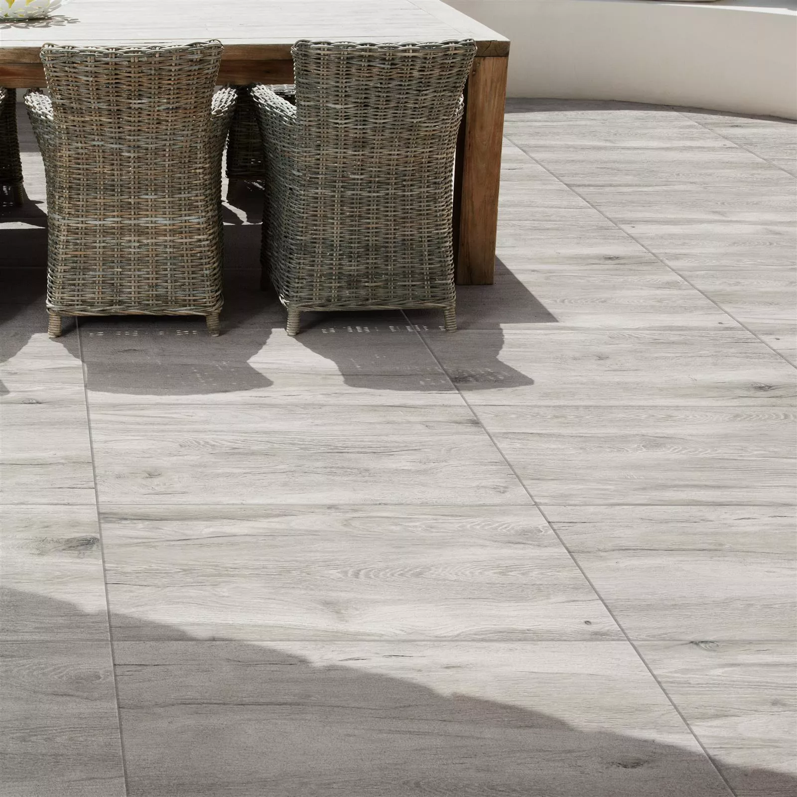 Terrace Tiles Wood Optic Strassburg Grey 30x120cm