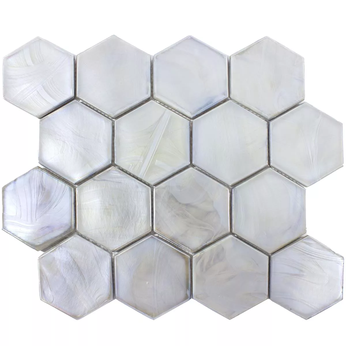 Mozaic De Sticlă Gresie Andalucia Hexagon Gri