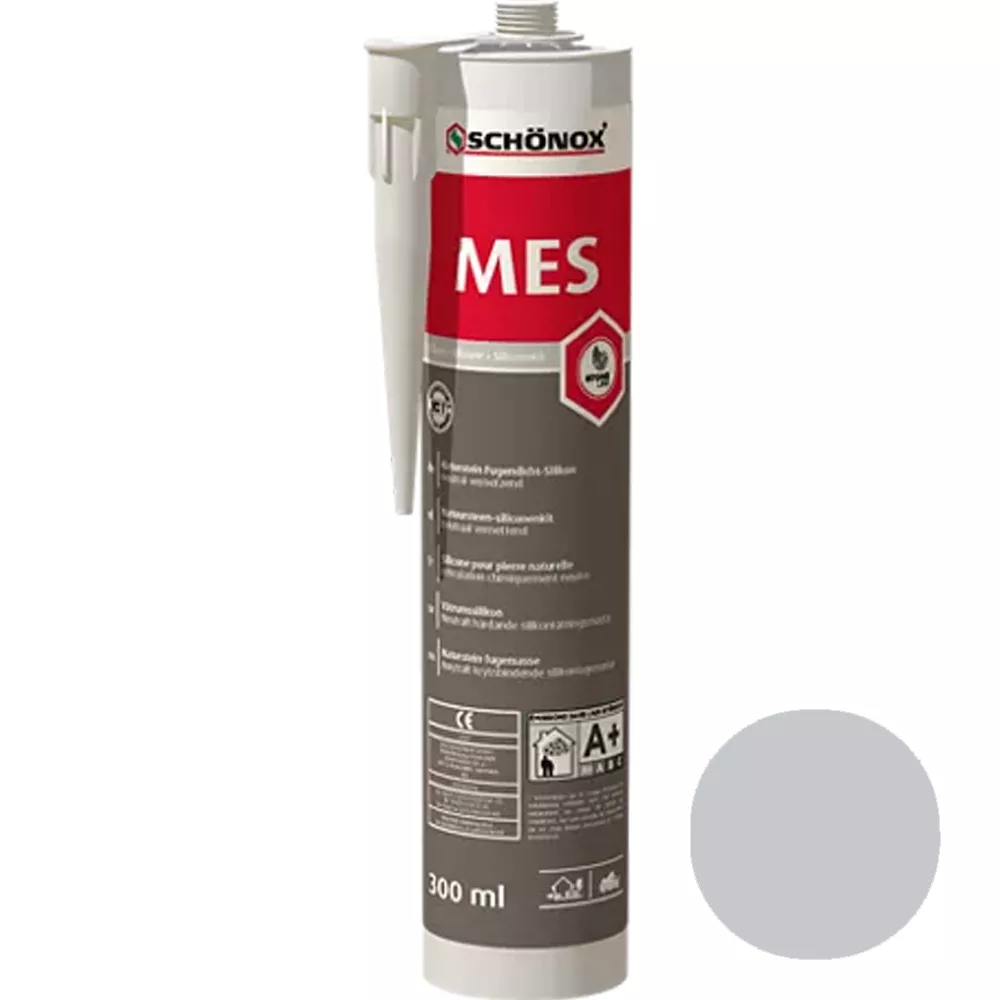 Schönox MES Marble Joint Sealant Silicone Silver Grey 300ml Schönox MES Marble Joint Sealant Silicone Silver Grey 300ml