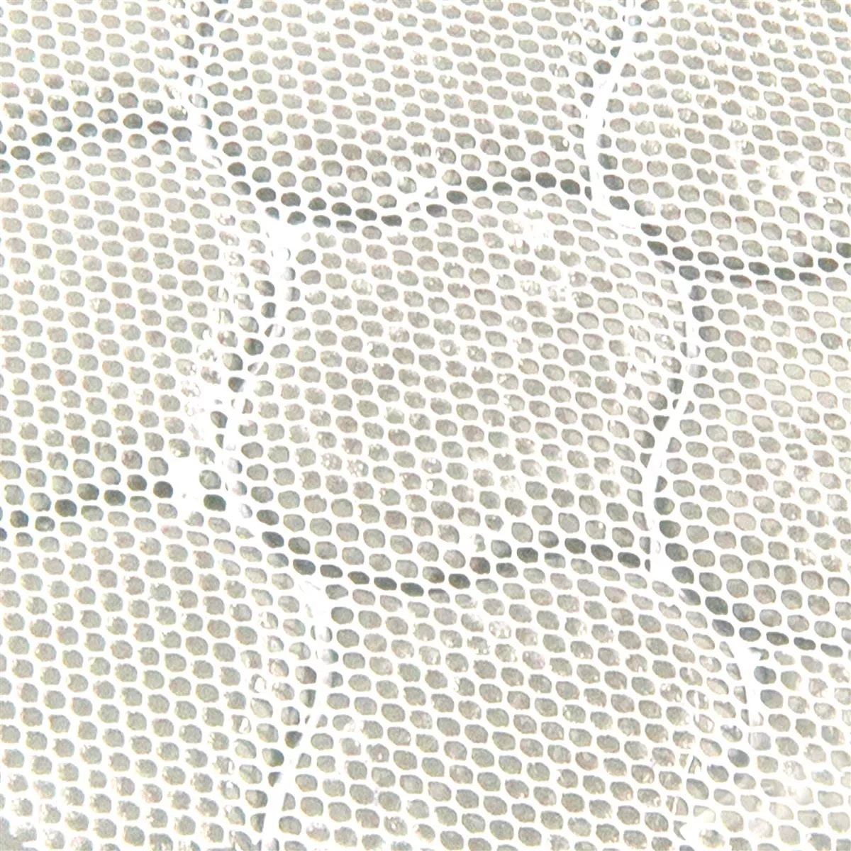 Muster von Glasmosaik Fliesen Andalucia Arabesque Weiß