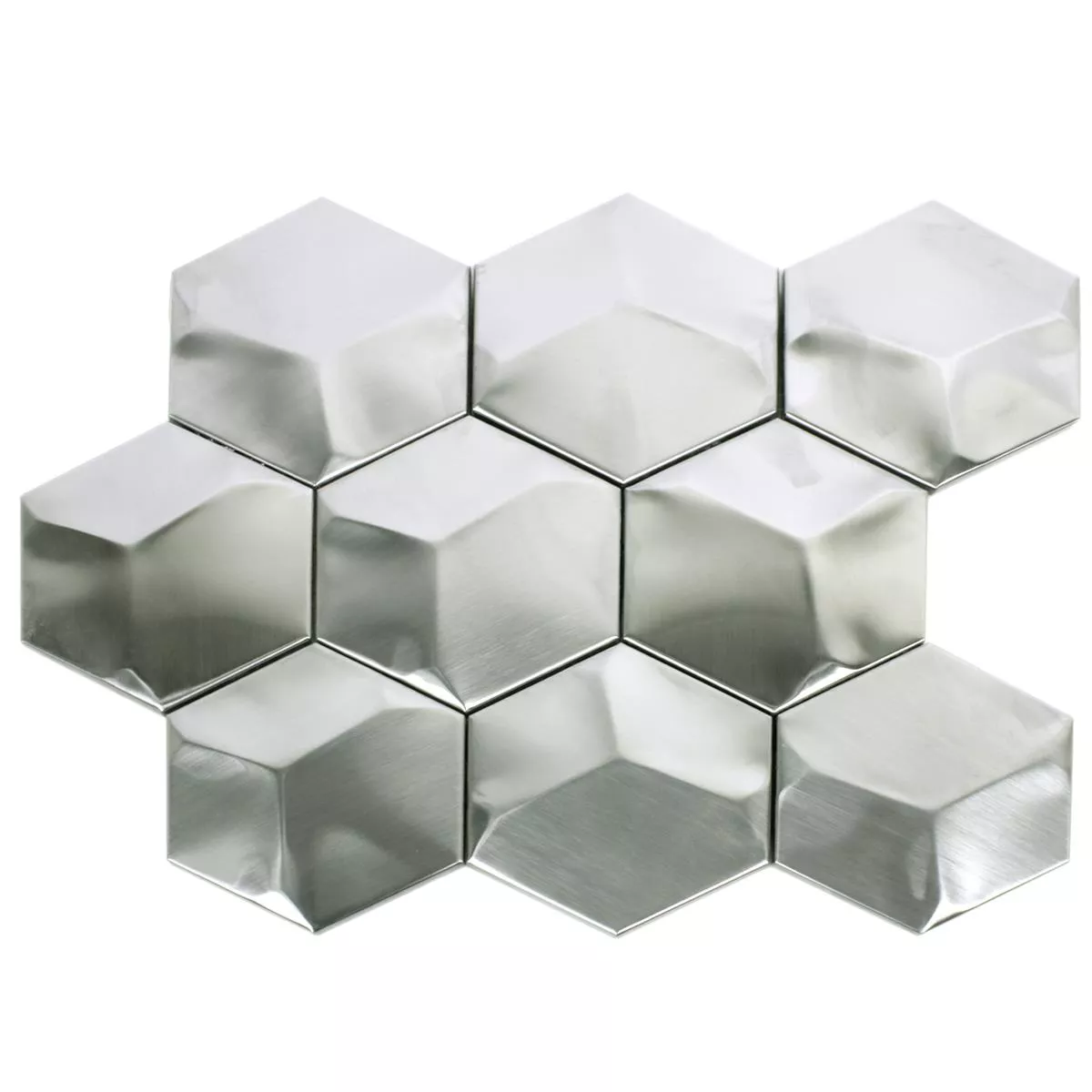 Plăci De Mozaic Oțel Inoxidabil Contender Hexagon Înghețată