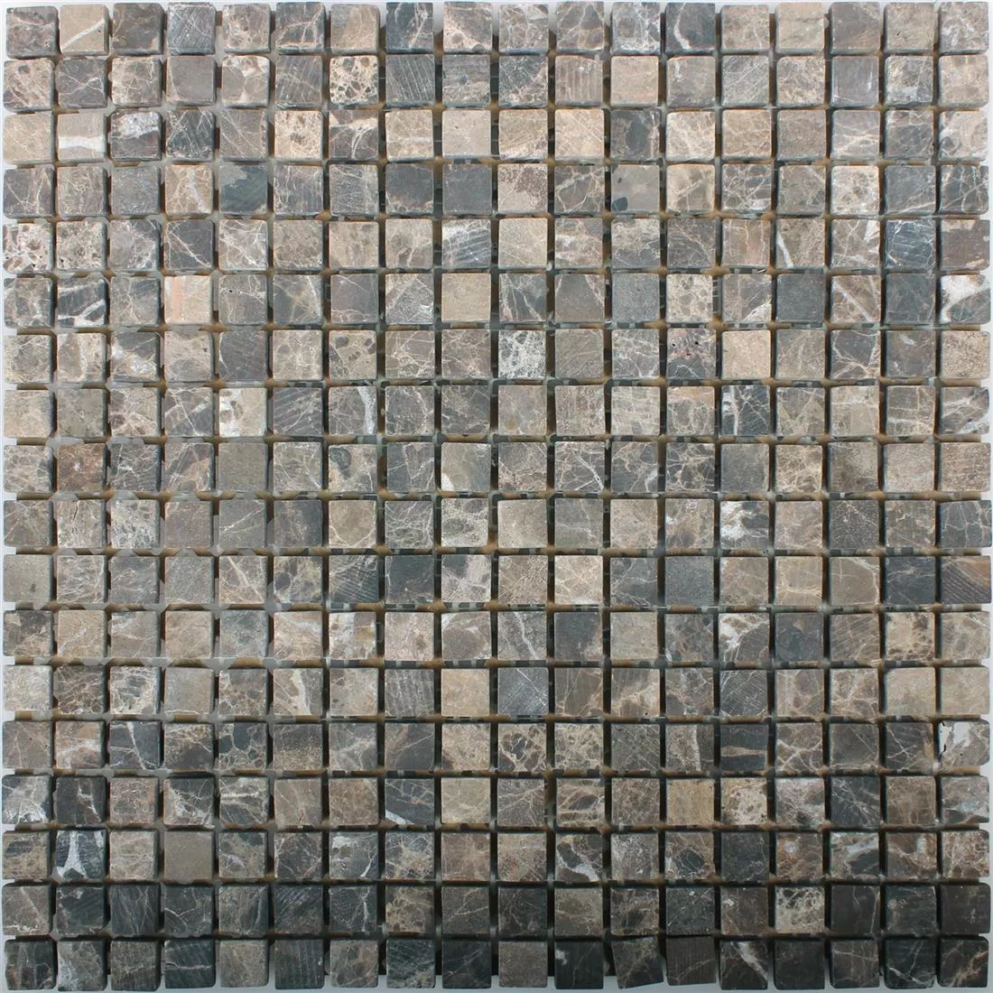 Azulejo Mosaico Mármore Pedra Natural Waranya Castanao