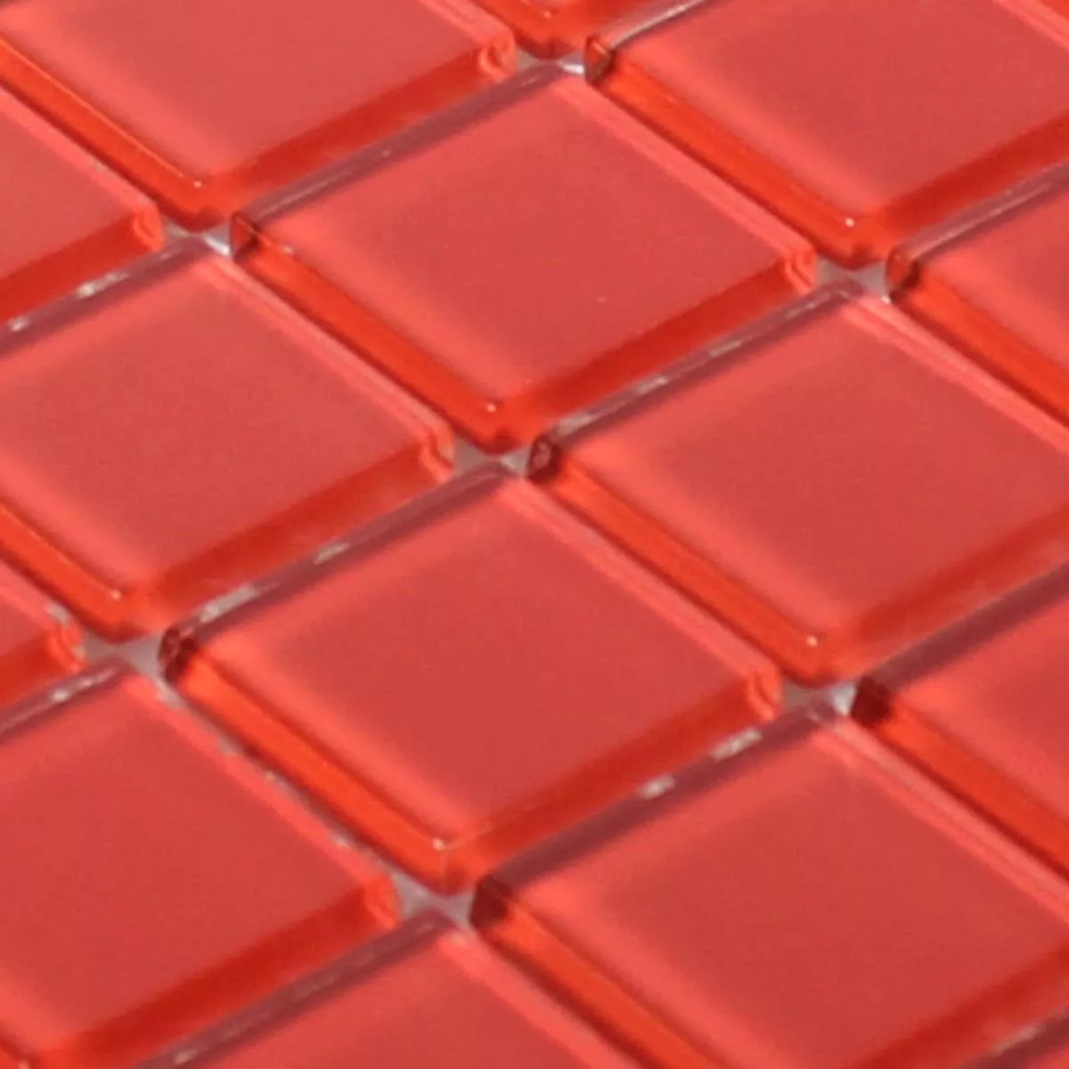 Sample Glass Mosaic Tiles Florida Red