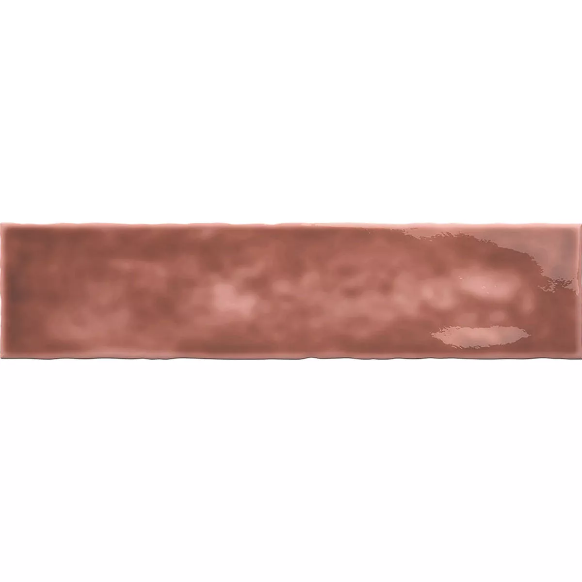 Wandfliesen Lugo Gewellt Rot 7,5x30cm