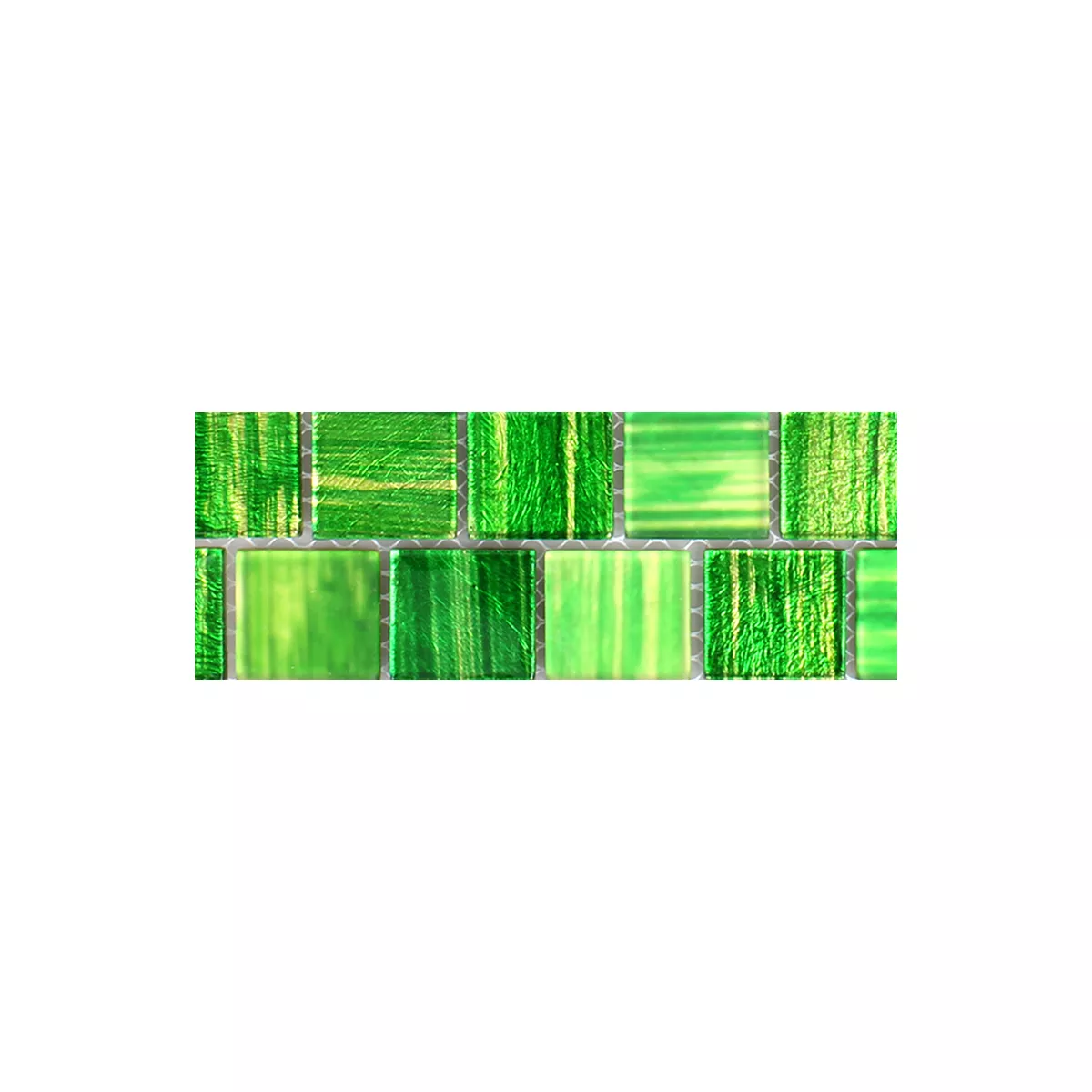 Mønster fra Glass Mosaikk Fliser Lanzarote Grønn Smal