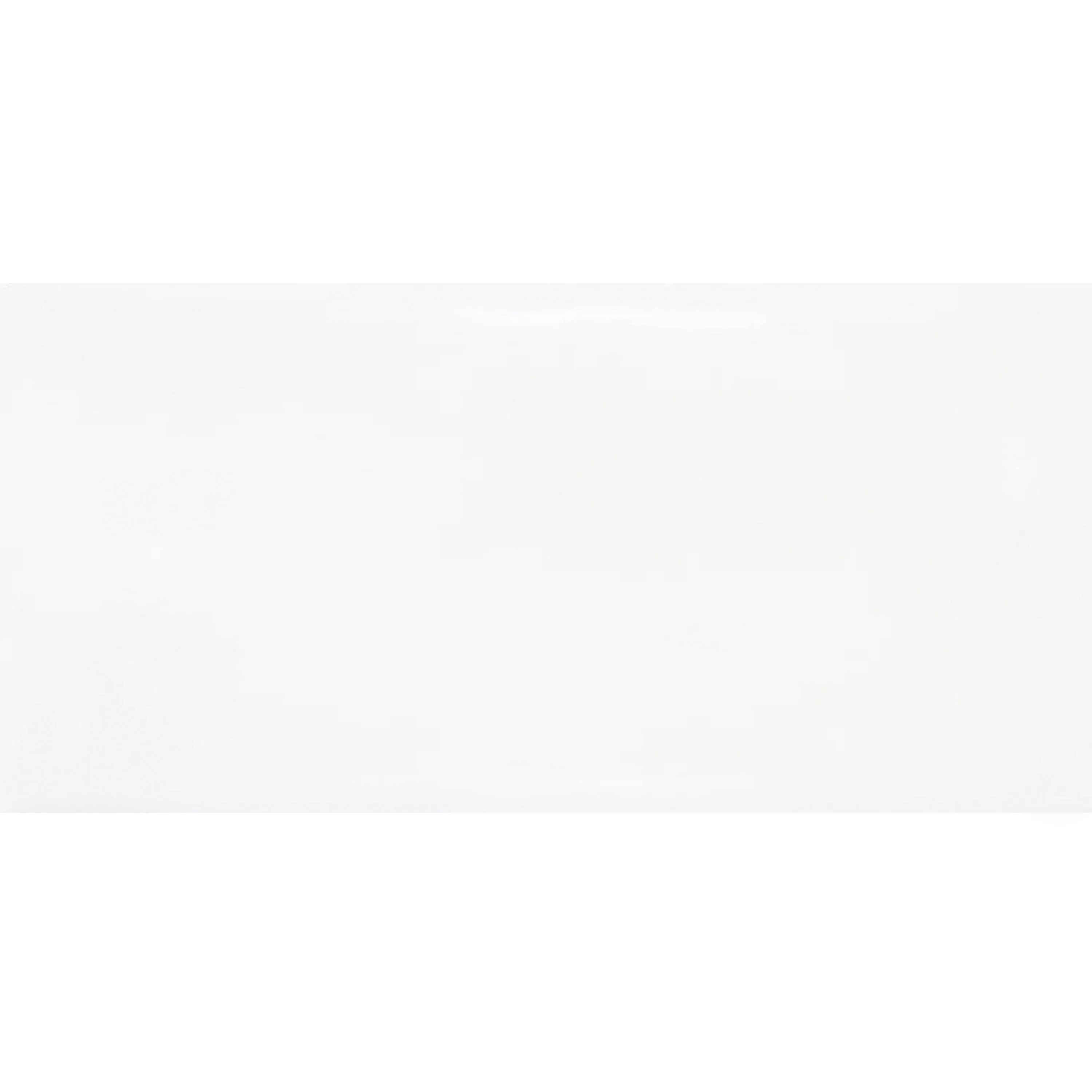 Wandfliesen Mogadischu 7,5x15cm Weiß Glänzend
