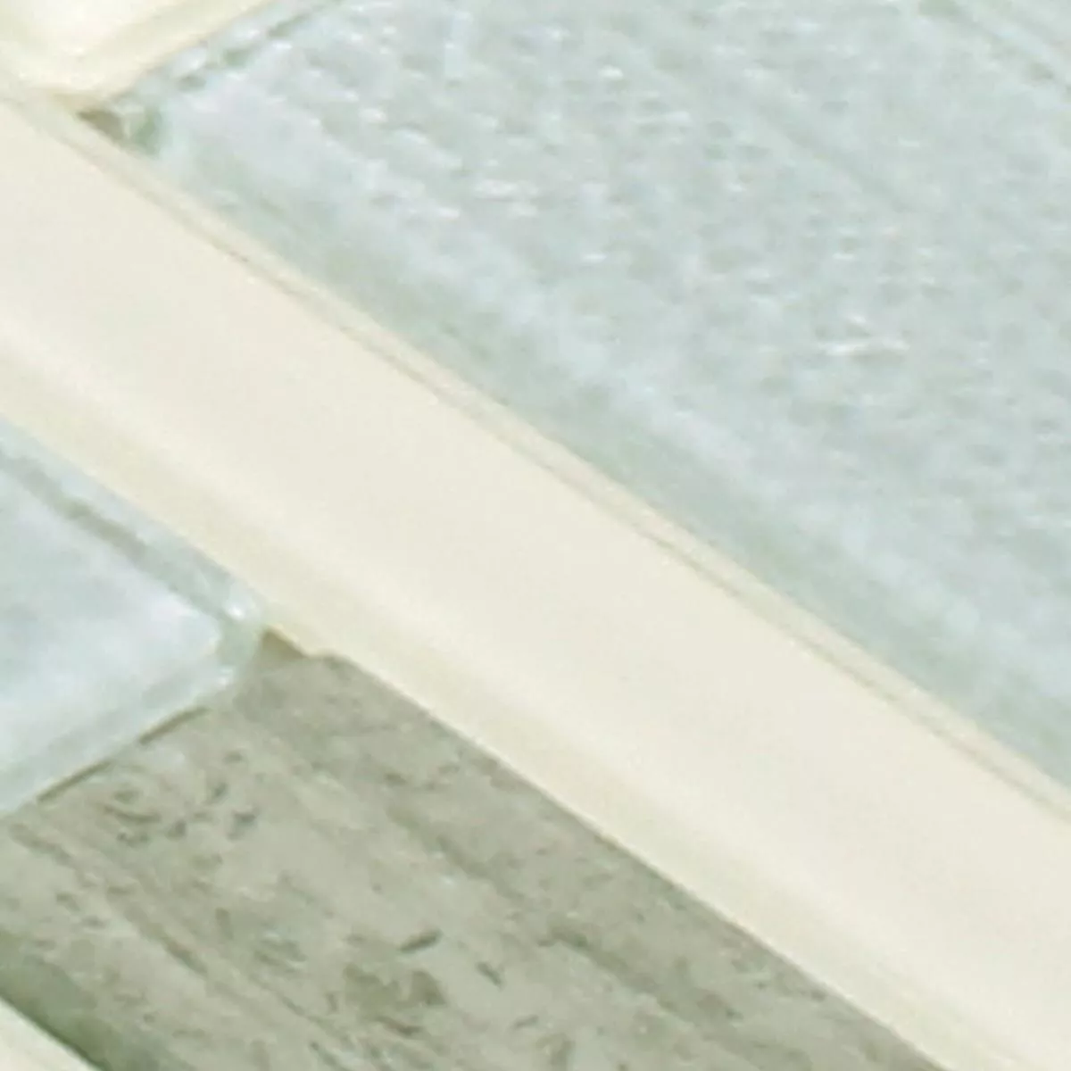 Sample Mozaïektegel Glas Natuursteen Kalamos Beige Grijs