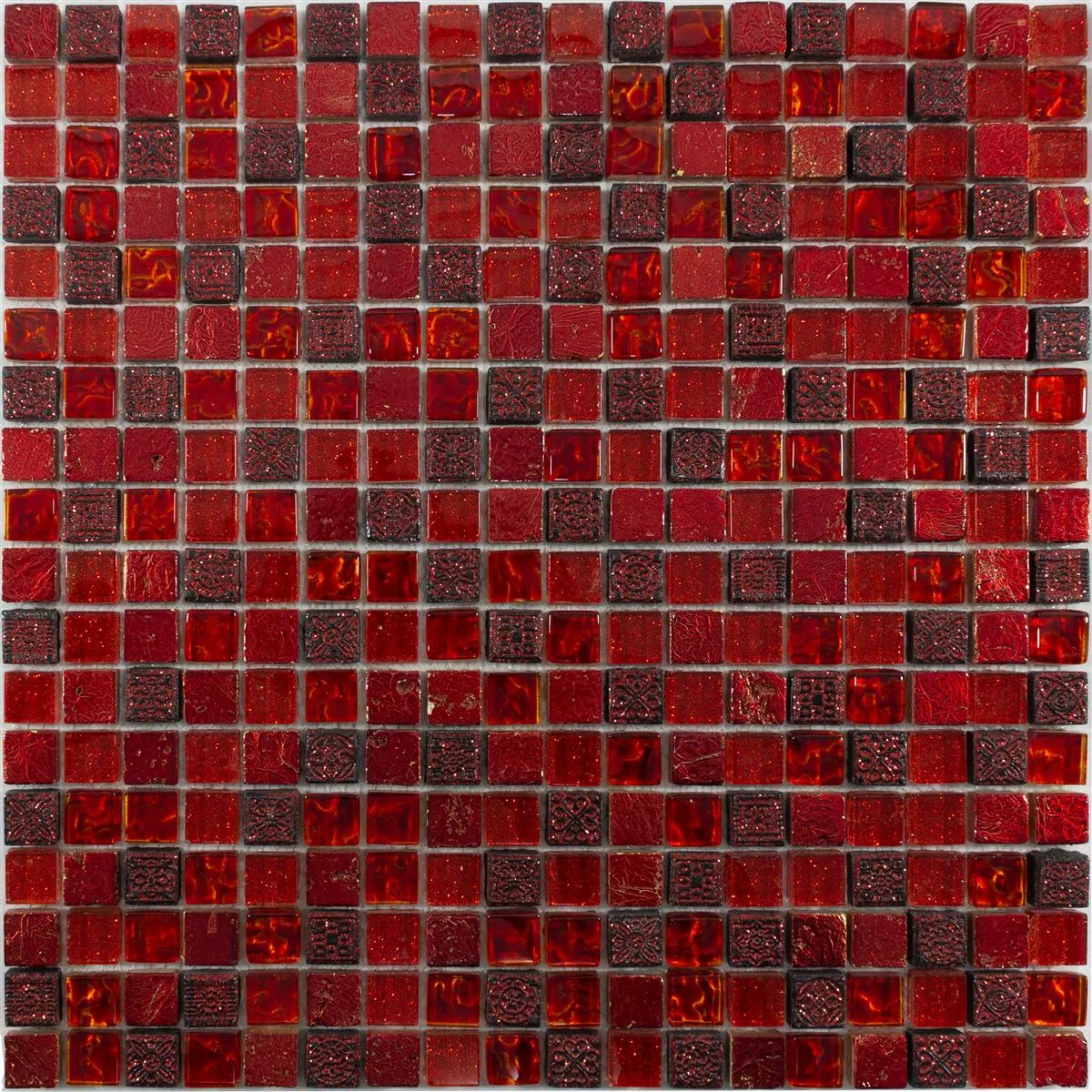 Mozaika Szklana Plytka Z Naturalnego Kamienia Cleopatra Czerwone