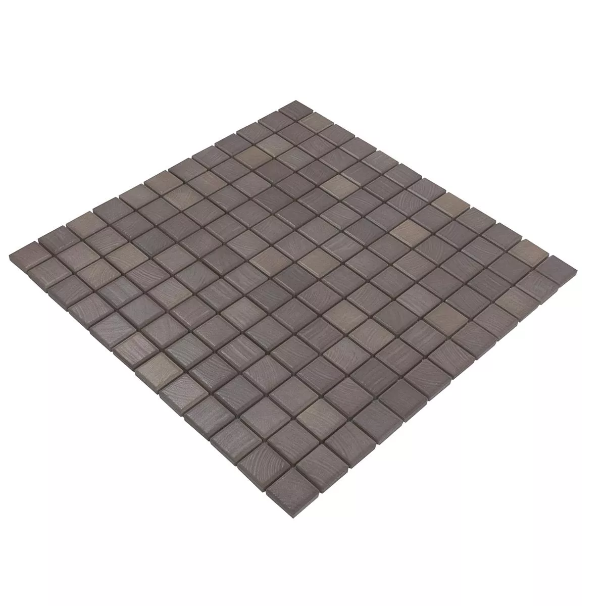 Ceramic Mosaic Tiles Luminara Wood Optic Brown